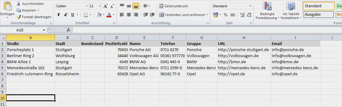 Excel Kundenliste Vorlage Gut Tutorial Virtuelle Standort Pinnwand Erstellen