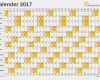 Excel Monatskalender Vorlage Schönste Excel Kalender 2017 Kostenlos