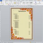 Excel Preisliste Vorlage Luxus Speisekarte Selber Erstellen – Vorlage Kostenlos