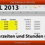 Excel Stunden Berechnen Vorlage Wunderbar Mit Uhrzeiten Und Stunden Rechnen Excel