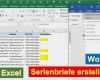 Excel Tabelle Vorlage Erstellen Wunderbar Word Anleitung Serienbriefe Erstellen Mit Adressen Aus