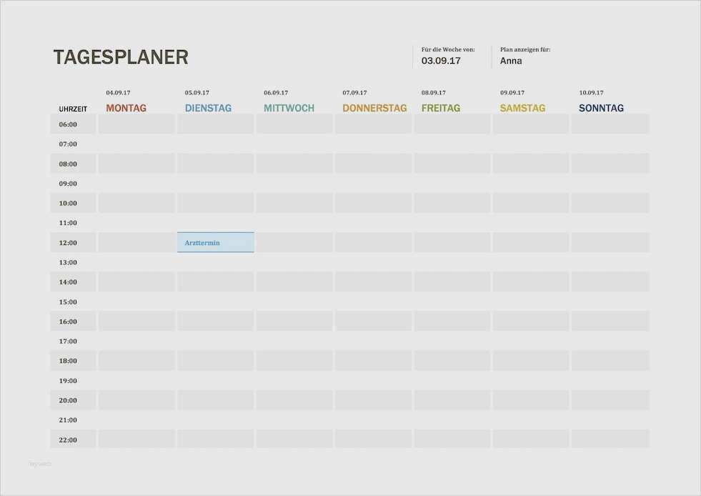 Excel Terminplaner Vorlage Gut Terminplaner Vorlage Gut Tagesplaner Vorlage Excel format