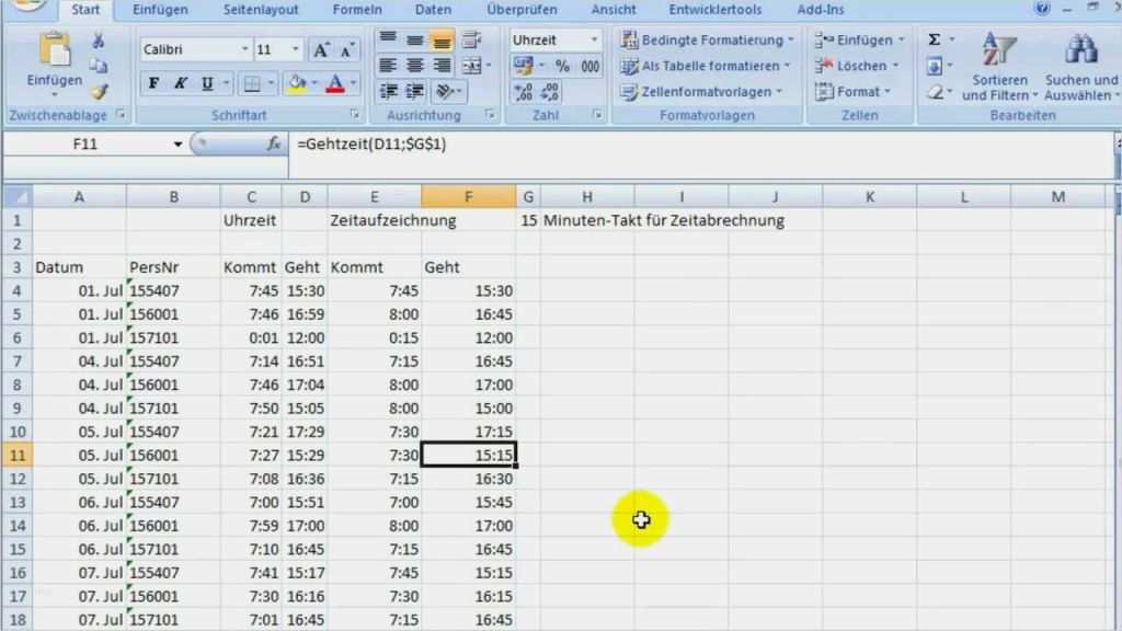 Excel überstunden Berechnen Vorlage Süß formeln Für Berechnungen Von Zeittakten Mit Excel