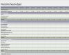 Excel Vorlage Budget Großartig Persönliches Bud