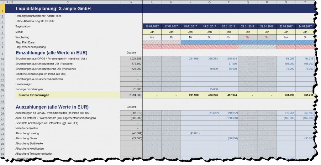 Excel Vorlage Immobilienfinanzierung Angenehm Excel Vorlage Rollierende Liquiditätsplanung Auf Tagesbasis