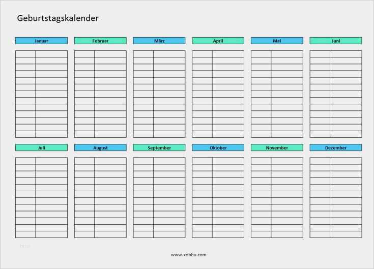 Excel Vorlage Kalender 2017 Best Of Die Besten 25 Geburtstagskalender Vorlage Ideen Auf
