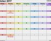 Excel Vorlage Kalender 2017 Elegant Kalender Oktober 2017 Als Excel Vorlagen