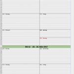 Excel Vorlage Kalender 2017 Inspiration Wochen Kalender 2017 Mit Excel