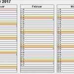 Excel Vorlage Kalender 2017 Schönste Kalender 2017 Zum Ausdrucken In Excel 16 Vorlagen