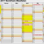 Excel Vorlage Kalender 2017 Wunderbar Kalender 2017 Nrw Ferien Feiertage Excel Vorlagen
