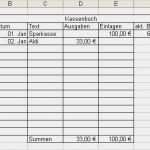 Excel Vorlage Kassenbuch Verein Kostenlos Genial Excel 2003 Kassenbuch