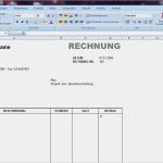Excel Vorlage Rechnung Schön Rechnung