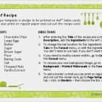 Excel Vorlage Rezeptbuch Hübsch Blank Recipe Template 8x11 Templates Resume Examples
