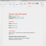 Excel Vorlage Rezeptbuch Hübsch Vorlagen Gutscheine Word
