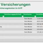 Excel Vorlage Versicherungen Angenehm Übersicht Versicherungen – so Senkst Du Deine