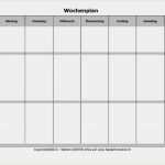 Excel Vorlage Wochenplan Schön 8 Wochenplan Erstellen