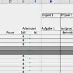 Excel Vorlage Zeiterfassung Projekte Fabelhaft Stundenzettel Als Excel Vorlage Cherokey