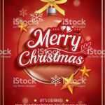 Fachkonzept Vorlage Elegant Frohe Weihnachten Party Und Glas Kugel Für Flyer Broschüre