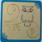 Fadengrafik Karten Vorlagen Erstaunlich Eule 02 Motiv Darsie Bruno Doppelkarte Mit Umschlag