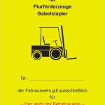 Fahrausweis Flurförderzeuge Vorlage Cool Fahrausweise Für Fluförderzeuge Staplerschein