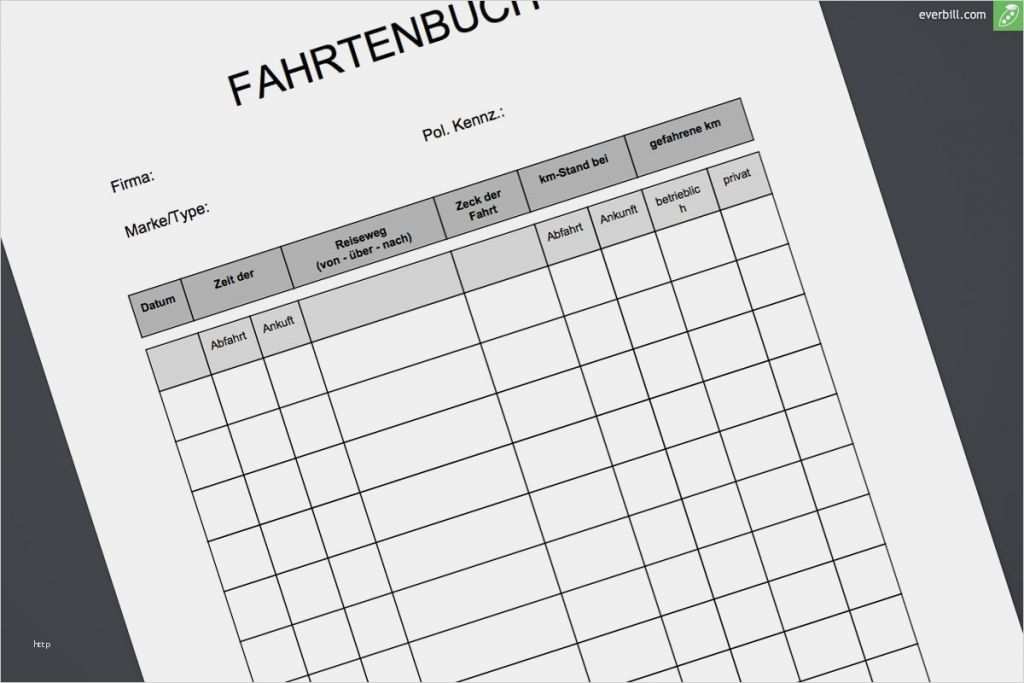 Fahrtenbuch Fahrrad Vorlage Großartig Fahrtenbuch Muster Jetzt Kostenlos Herunterladen