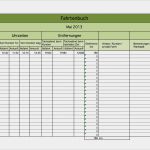 Fahrtenbuch Vorlage Pdf Inspiration Elektronisches Fahrtenbuch Als Excel Vorlage