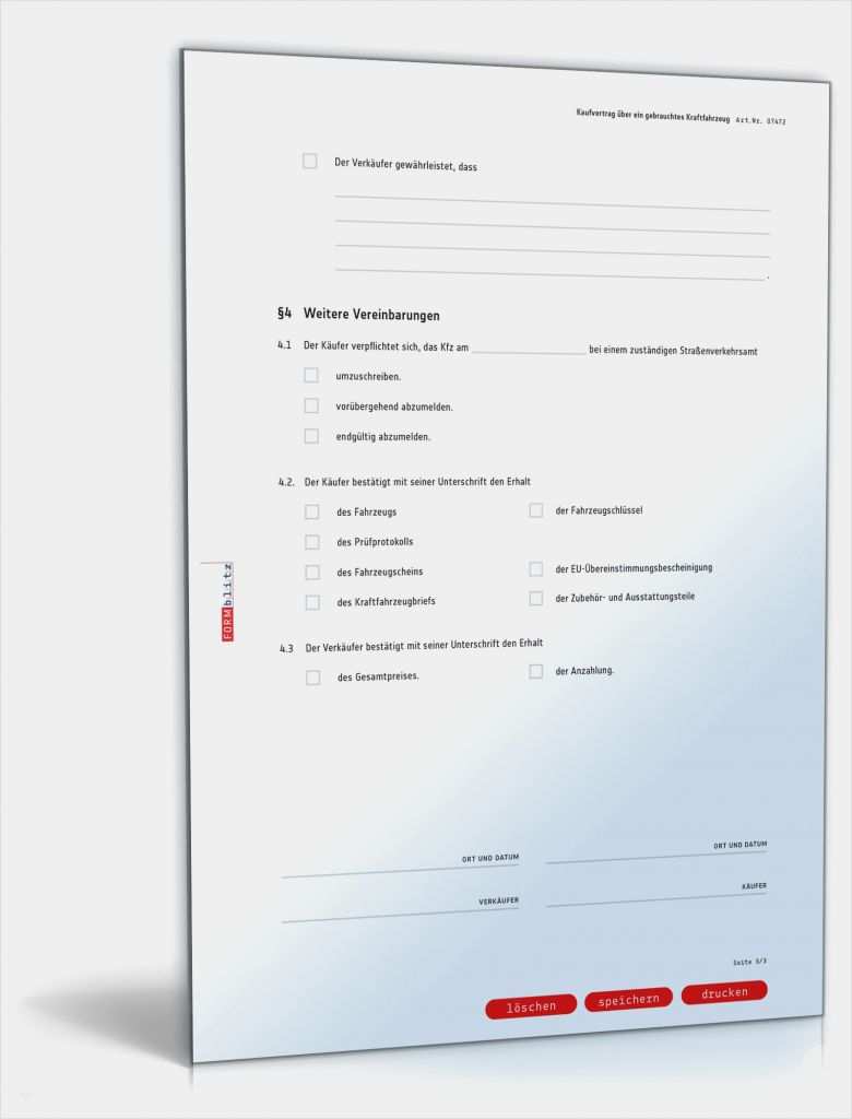 Fahrzeug Kaufvertrag Vorlage Wunderbar Allgemeiner Kfz Kaufvertrag Privatverkauf Muster
