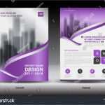 Faltprospekt Vorlage Luxus Annual Report Brochure Flyer Template Purple Stock