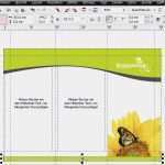 Faltprospekt Vorlage Wunderbar Coreldraw X6 Praxis Falzprospekt