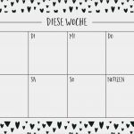 Familien Wochenplaner Vorlage Wunderbar Wochenplan to Do Liste & Notizenliste Freebie