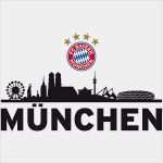 Fc Bayern Gutschein Vorlage Großartig Wandsticker Fcb Skyline Mit Logo 60 X 30 Cm