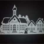 Fensterbilder Vorlagen tonkarton Kostenlos Weihnachten Luxus Winterstadt Filigranes Fensterbild Aus tonkarton Winter