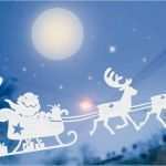 Fensterbilder Vorlagen tonkarton Luxus Santa Claus Im Rentierschlitten