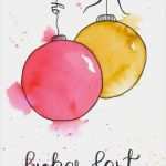 Fenstermalkreide Vorlagen Weihnachten Erstaunlich Weihnachtskarten Aquarellieren & Geschenke Schön Verpacken