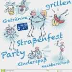 Festival Konzept Vorlage Bewundernswert Stockzahlen Und Straßenfest Vektor Abbildung