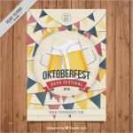 Festival Konzept Vorlage Fabelhaft Oktoberfest Plakat Mit Zwei Bier