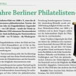 Festschrift Vorlagen Elegant Berliner Philatelisten Klub 1888 E V