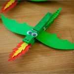 Feuerdrachen Basteln Vorlage Großartig Wäscheklammer Drache