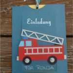 Feuerwehr Einladung Basteln Vorlage Luxus Feuerwehrparty – Kreativ Stanz