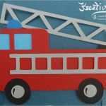 Feuerwehrauto Basteln Vorlage Luxus Feuerwehrparty – Kreativ Stanz