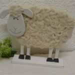 Figuren Aus Holz Sägen Vorlagen Einzigartig Großes Deko Holz Schaf Mit Wolle Creme Ostern