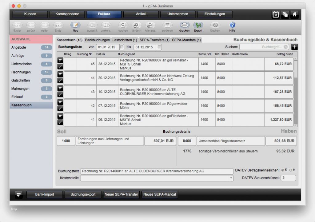 Filemaker Datenbank Vorlagen Beste Rechnungen Schreiben Am Mac Und Pc Und Ipad Mit Der Faktura