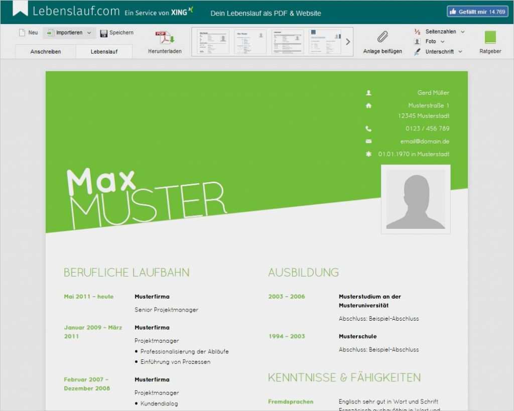 Filemaker Vorlagen Kostenlos Einzigartig Lebenslauf Vorlagen Muster Und Beispiele