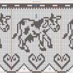 Filethäkeln Gardinen Vorlagen Hübsch Gardinen Vorhang Häkeln Filethäkeln Kuh Anleitung