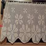 Filethäkeln Gardinen Vorlagen Muster Erstaunlich Gardine Blume Vorhang Filet Häkeln Anleitung Von Uhuu