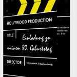 Filmklappe Einladung Vorlage Kostenlos Wunderbar Vorlage 80 Geburtstag Einladung