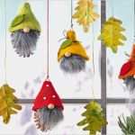 Filzen Vorlagen Cool Tannenzapfen Deko Zapfen Wichtel Für Fenster Familie