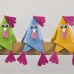 Filzen Vorlagen Fabelhaft Für Ostern Basteln Lustige Deko Hühner Aus Filz