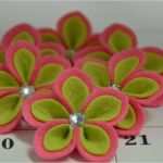 Filzen Vorlagen Genial Set Of 2pcs Handmade Felt Flower Dark Canation Light