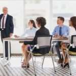 Finanzkonzept Vorlage Schön Reife Menschen Business Mitarbeiter Büro